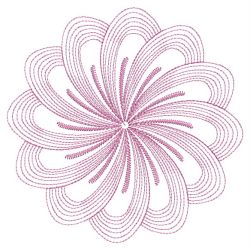 Rippled Floral Elegance 05(Md) machine embroidery designs