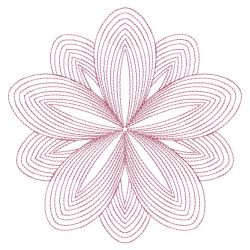 Rippled Floral Elegance 09(Lg) machine embroidery designs