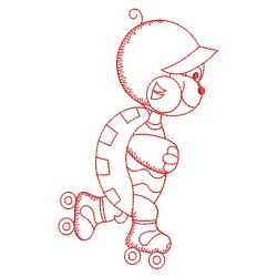 Redwork Cute Turtle 04(Lg) machine embroidery designs