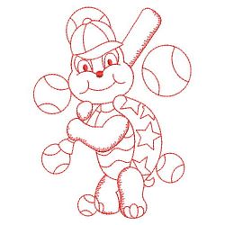 Redwork Cute Turtle 09(Md) machine embroidery designs