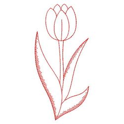 Redwork Tulip(Lg) machine embroidery designs