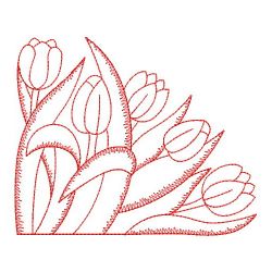 Redwork Tulip 02(Lg)