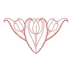 Redwork Tulip 03(Sm)
