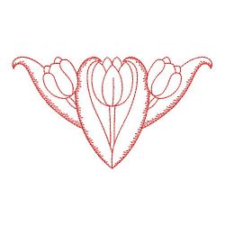 Redwork Tulip 03(Lg)