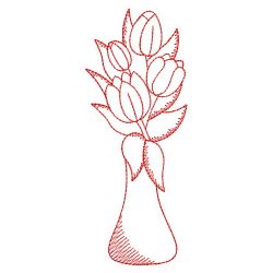 Redwork Tulip 11(Lg)