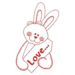 Redwork Bunny 3(Md) machine embroidery designs