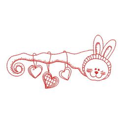 Redwork Bunny 3 05(Md) machine embroidery designs