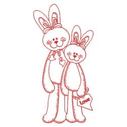 Redwork Bunny 3 08(Lg)