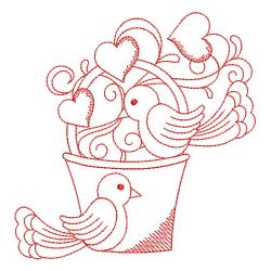 Redwork Monthly Baskets 02(Sm) machine embroidery designs