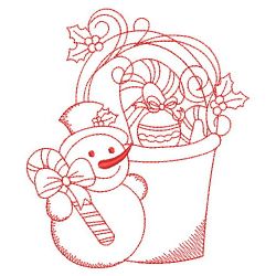 Redwork Monthly Baskets 12(Md) machine embroidery designs