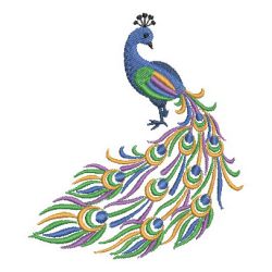 Stunning Peacocks 02 machine embroidery designs