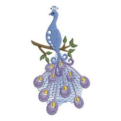 Stunning Peacocks 03 machine embroidery designs