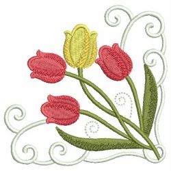 Tulips In Bloom 03 machine embroidery designs
