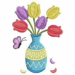 Tulips In Bloom 04 machine embroidery designs