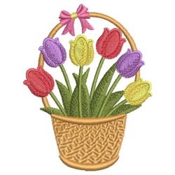 Tulips In Bloom 05 machine embroidery designs