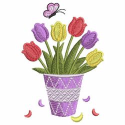 Tulips In Bloom 06 machine embroidery designs