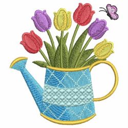 Tulips In Bloom 07 machine embroidery designs