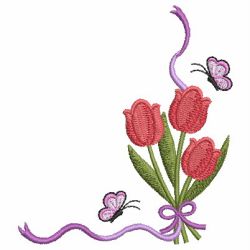 Tulips In Bloom 08 machine embroidery designs