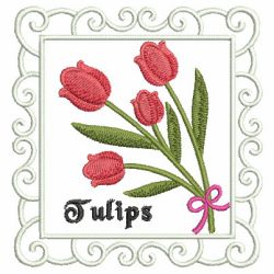 Tulips In Bloom 09 machine embroidery designs