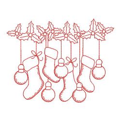 Redwork Merry Christmas 2 01(Sm) machine embroidery designs