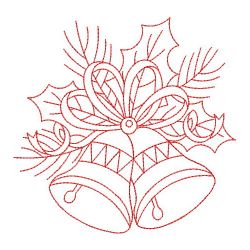 Redwork Merry Christmas 2 03(Sm) machine embroidery designs