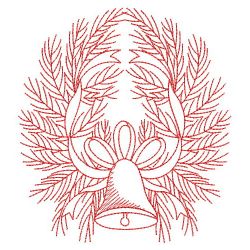 Redwork Merry Christmas 2 06(Sm) machine embroidery designs