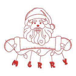 Redwork Merry Christmas 2 10(Lg) machine embroidery designs