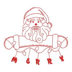 Redwork Merry Christmas 2 10(Md) machine embroidery designs