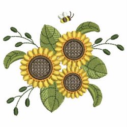 Sunflowers 01 machine embroidery designs