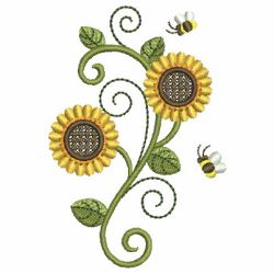 Sunflowers 09 machine embroidery designs