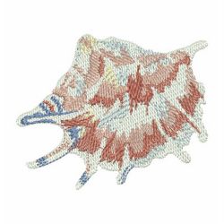 Watercolor Seashells machine embroidery designs