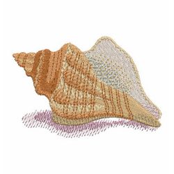 Watercolor Seashells 07 machine embroidery designs