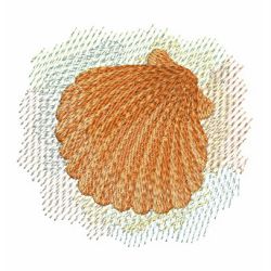 Watercolor Seashells 08 machine embroidery designs