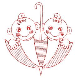 Redwork Adorable Baby 1 06(Md) machine embroidery designs
