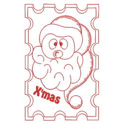 Redwork Stick Figure Santa 02(Lg)