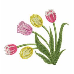 Tulip 02 machine embroidery designs