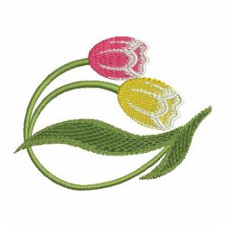 Tulip 04 machine embroidery designs