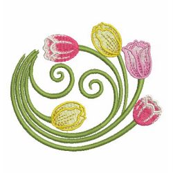 Tulip 06 machine embroidery designs