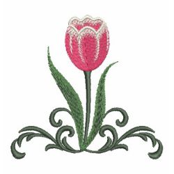 Tulip 07 machine embroidery designs