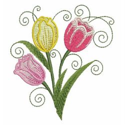 Tulip 12 machine embroidery designs