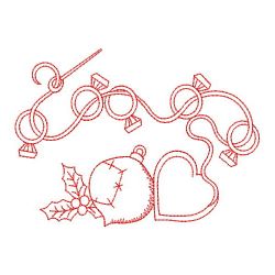 Redwork Crafty 12 Days Of Christmas 05(Sm) machine embroidery designs