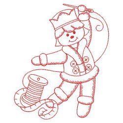 Redwork Crafty 12 Days Of Christmas 10(Sm) machine embroidery designs