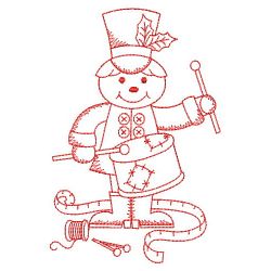 Redwork Crafty 12 Days Of Christmas 12(Lg) machine embroidery designs