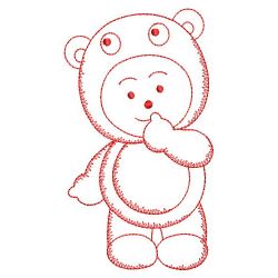 Redwork Baby Cuties 04(Lg) machine embroidery designs