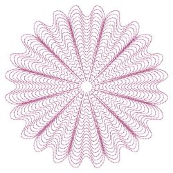 Rippled Floral Elegance 2 08(Lg) machine embroidery designs