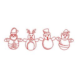 Redwork Merry Christmas 3 01(Sm) machine embroidery designs