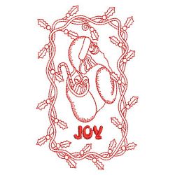 Redwork Merry Christmas 3 08(Sm) machine embroidery designs