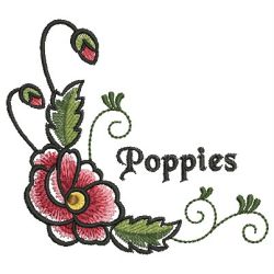 Poppies 03 machine embroidery designs