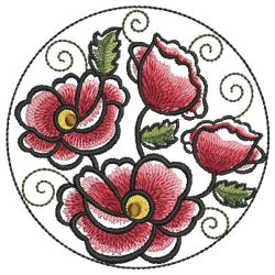 Poppies 05 machine embroidery designs