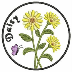 Daisy In Bloom machine embroidery designs